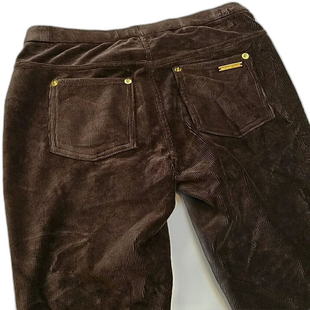 MICHAEL Michael Kors Brown Corduroy Skinny Pants Leggings NWT - Picture 7 of 12